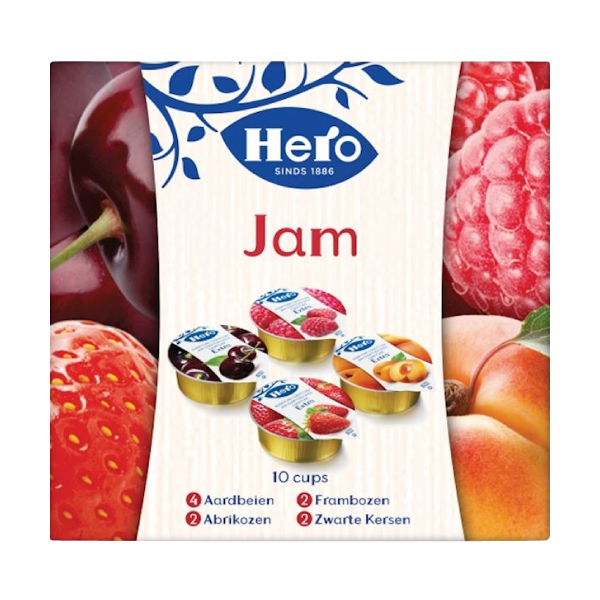 Fruit jam cups