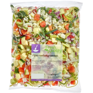 Fine stir-fry vegetables