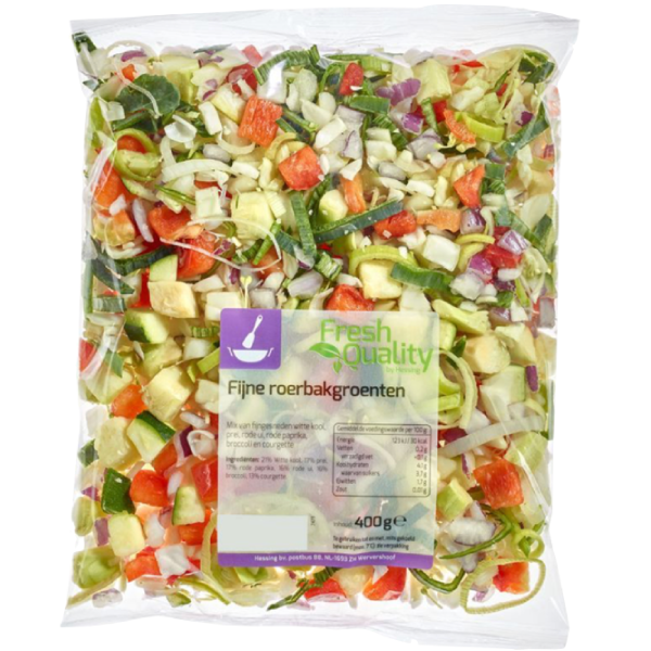 Fine stir-fry vegetables