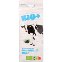 Bio+ BIO lait demi-écrémé UHT