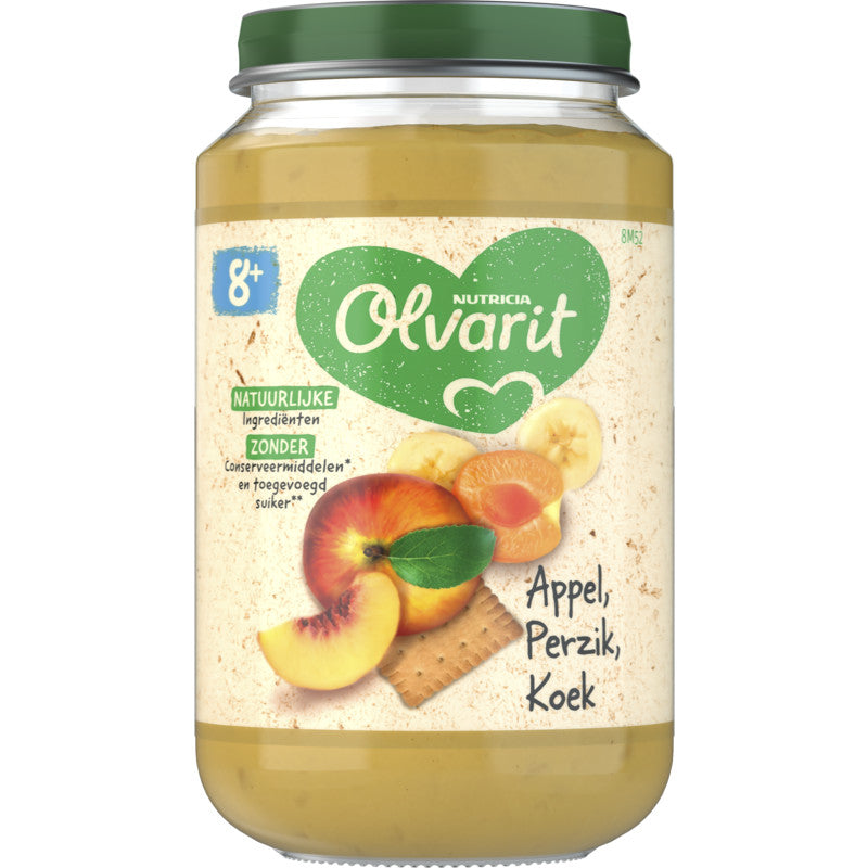 ( 8 mnd.) Perzik appel koek